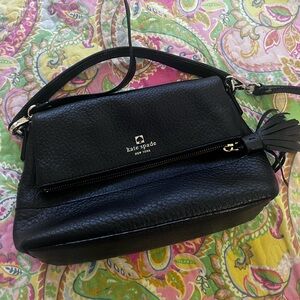 Kate Spade Black Leather Shoulder Bag